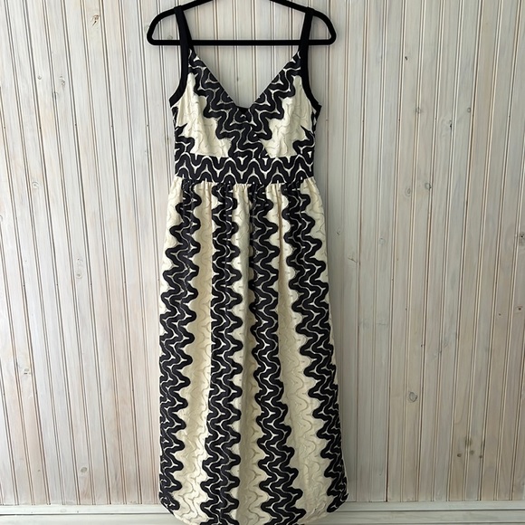 ✨HOST PICK✨ NWT KATE SPADE CREAM AND BLACK LACE MIDI DRESS - Picture 2 of 7